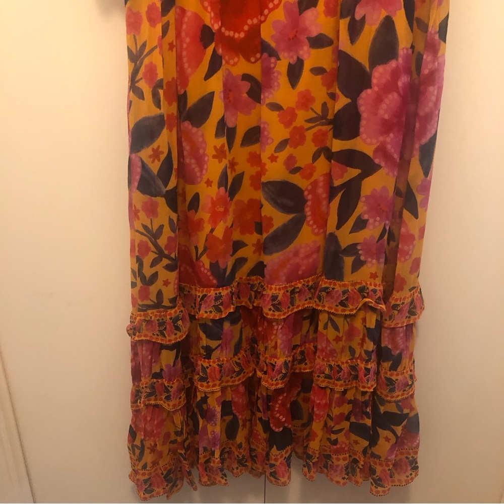 NWT $275 FARM RIO Floral Dream Short Sleeve Maxi Dress- sizes XS, Small + Large! - Picture 9 of 15